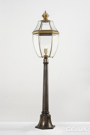 Annandale Classic Outdoor Brass Made Post Light Elegant Range Citilux