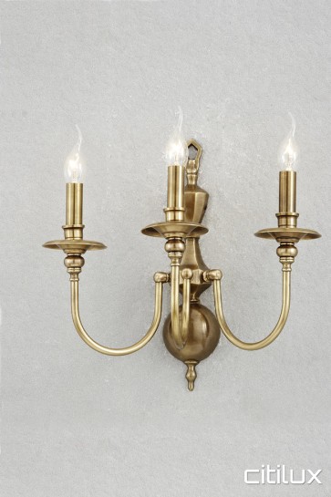 Arcadia Classic European Style Brass Wall Light Elegant Range Citilux