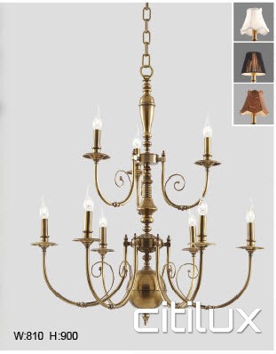 Arncliffe Classic European Style Brass Pendant Light Elegant Range Citilux