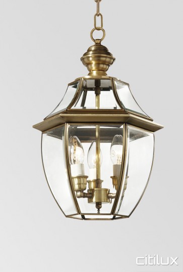 Auburn Traditional Outdoor Brass Pendant Light Elegant Range Citilux