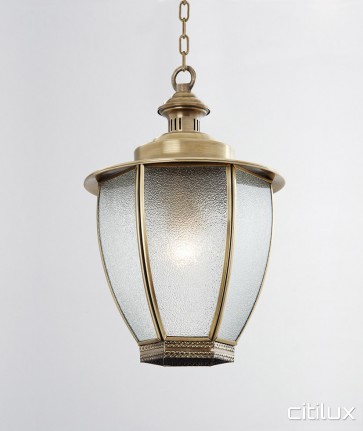 Balmain East Classic Outdoor Brass Pendant Light Elegant Range Citilux