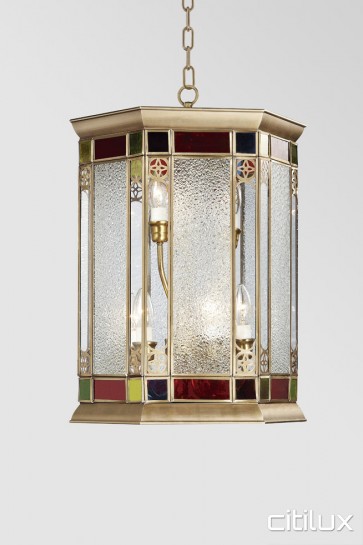 Bass Hill Traditional Brass Pendant Elegant Range Citilux