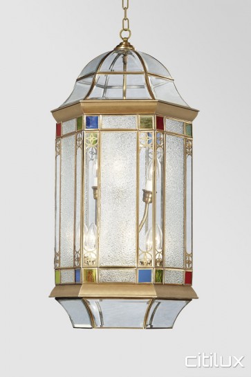 Beaconsfield Traditional Brass Pendant Elegant Range Citilux