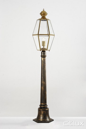 Bexley Traditional Outdoor Brass Made Post Light Elegant Range Citilux