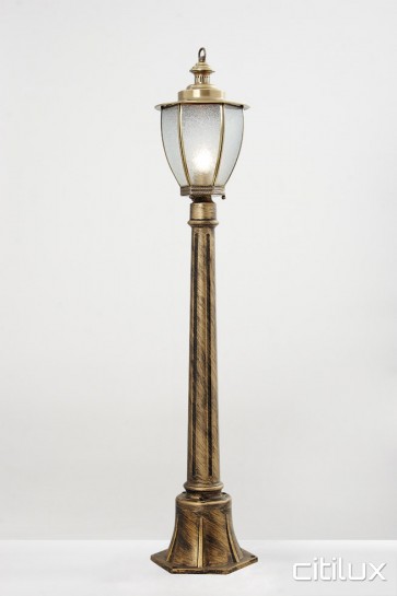 Birchgrove Traditional Outdoor Brass Made Post Light Elegant Range Citilux