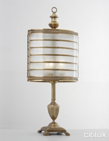 Box Hill Classic Brass Table Lamp Elegant Range Citilux