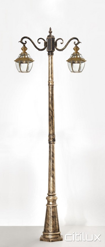 Burraneer Classic Outdoor Brass Made Post Light Elegant Range Citilux