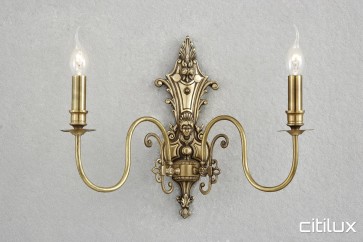 Cherrybrook Classic European Style Brass Wall Light Elegant Range Citilux