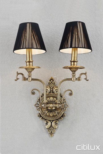 Chippendale Classic European Style Brass Wall Light Elegant Range Citilux