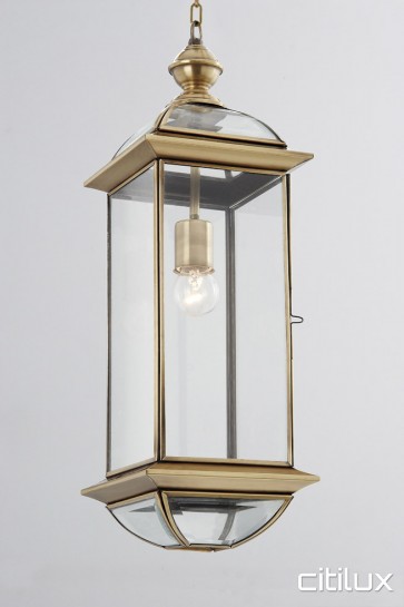 Clareville Classic Outdoor Brass Pendant Light Elegant Range Citilux