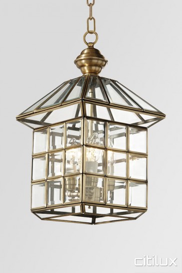 Clyde Classic Outdoor Brass Pendant Light Elegant Range Citilux