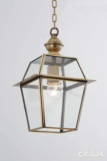 Collaroy Traditional Outdoor Brass Pendant Light Elegant Range Citilux