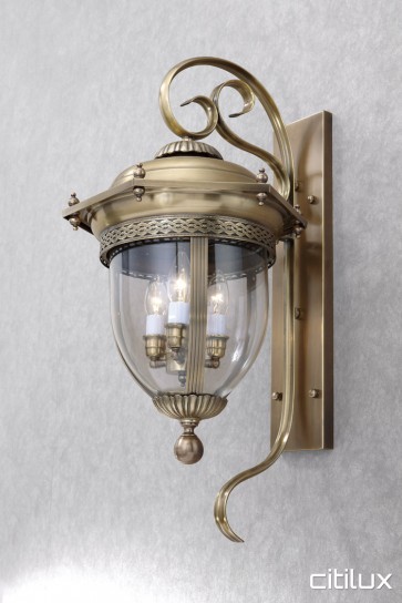 Daceyville Traditional Outdoor Brass Wall Light Elegant Range Citilux