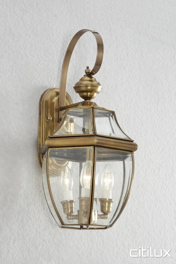 Darling Point Classic Outdoor Brass Wall Light Elegant Range Citilux