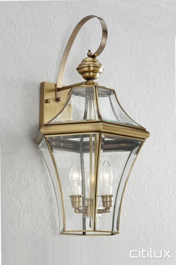 Dawes Point Classic Outdoor Brass Wall Light Elegant Range Citilux