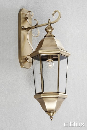 Dee Why Classic Outdoor Brass Wall Light Elegant Range Citilux