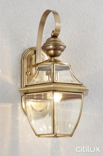 Denistone East Traditional Outdoor Brass Wall Light Elegant Range Citilux