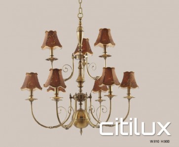 Dover Heights Classic European Style Brass Pendant Light Elegant Range Citilux