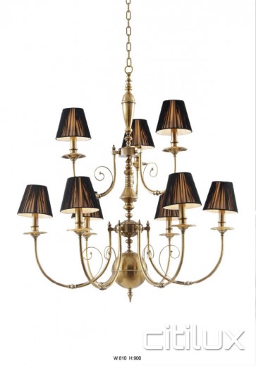 Duffys Forest Classic European Style Brass Pendant Light Elegant Range Citilux