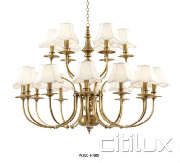 East Ryde Classic European Style Brass Pendant Light Elegant Range Citilux