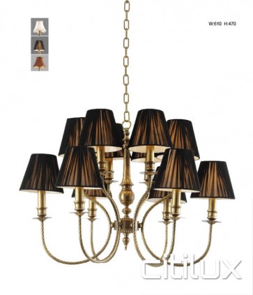 Edgecliff Classic European Style Brass Pendant Light Elegant Range Citilux