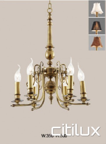 Elizabeth Bay Classic European Style Brass Pendant Light Elegant Range Citilux