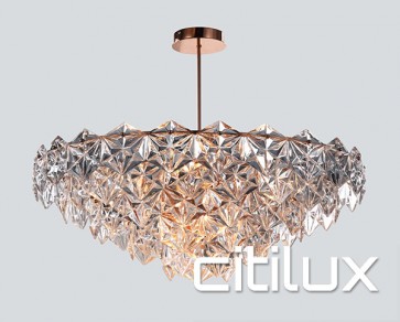 Georgina 9 Lights Pendant Rose Gold Citilux