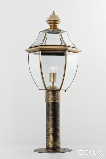 Greenhills Beach Classic Outdoor Brass Made Post Light Elegant Range Citilux