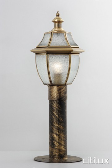 Harris Park Traditional Outdoor Brass Made Post Light Elegant Range Citilux