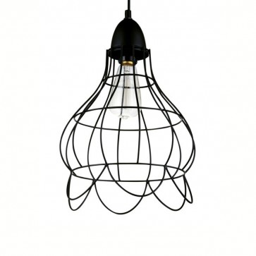 Industrial Copper Wire Cage Pendant Lamp - B - Pendant Light - Citilux