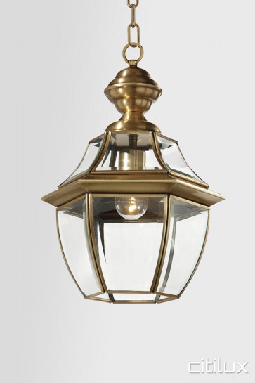 Kenthurst Classic Outdoor Brass Pendant Light Elegant Range Citilux