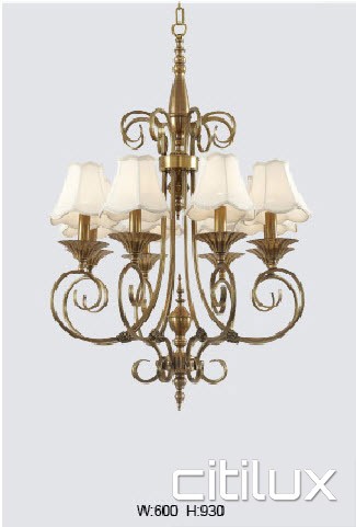 Kentlyn Classic European Style Brass Pendant Light Elegant Range Citilux