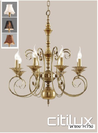 Kingsgrove Classic European Style Brass Pendant Light Elegant Range Citilux