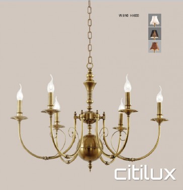 Ku-Ring-Gai Chase Classic European Style Brass Pendant Light Elegant Range Citilux