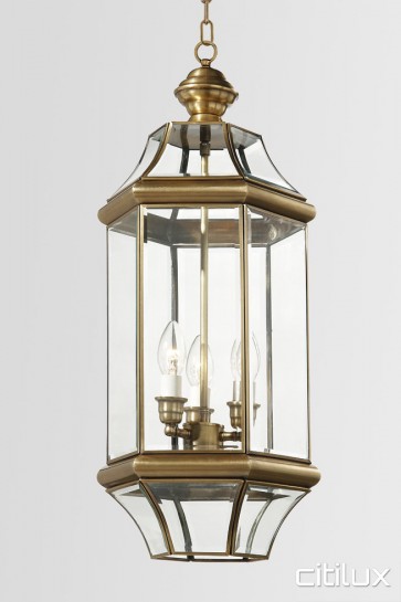 Kurnell Traditional Outdoor Brass Pendant Light Elegant Range Citilux