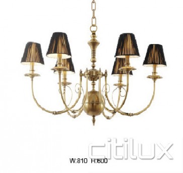 Kyle Bay Classic European Style Brass Pendant Light Elegant Range Citilux