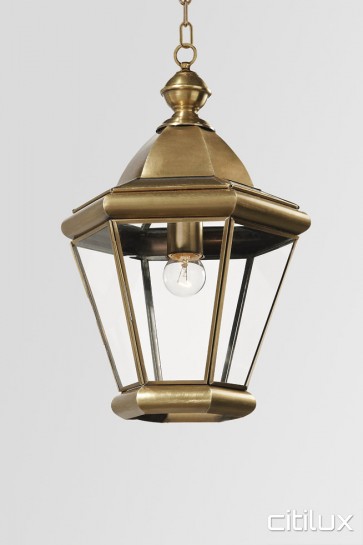 Lansdowne Classic Outdoor Brass Pendant Light Elegant Range Citilux