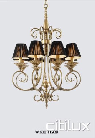 Lansvale Classic European Style Brass Pendant Light Elegant Range Citilux