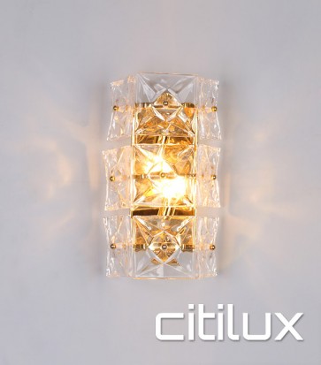 Lydia 2 Light Wall Light Gold Citilux