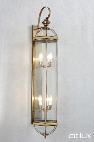 Macquarie Park Traditional Outdoor Brass Wall Light Elegant Range Citilux