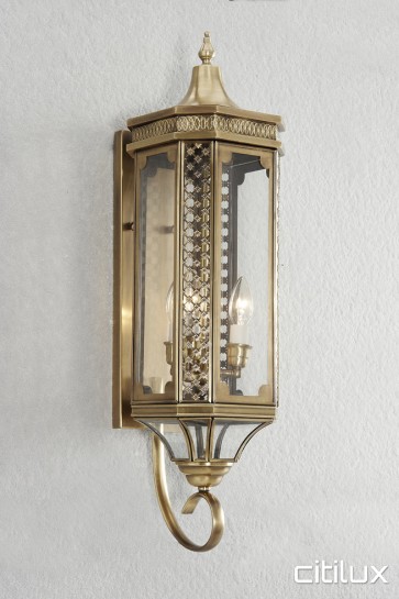 Maraylya Classic Outdoor Brass Wall Light Elegant Range Citilux