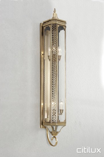 Maroota Traditional Outdoor Brass Wall Light Elegant Range Citilux