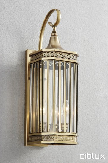 Marrickville Classic Outdoor Brass Wall Light Elegant Range Citilux