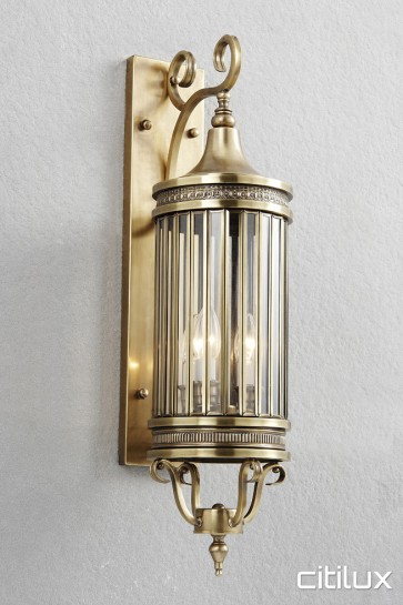 McGraths Hill Traditional Outdoor Brass Wall Light Elegant Range Citilux