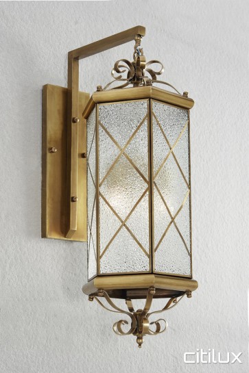 Merrylands Classic Outdoor Brass Wall Light Elegant Range Citilux