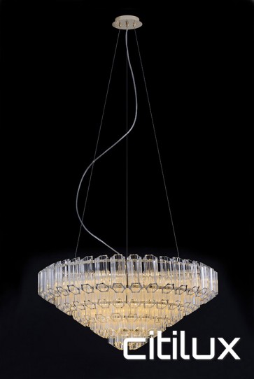 Mondrian 13 Lights Chandelier Gold Citilux