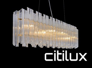 Mondrian 6 Lights Chandelier Gold Citilux