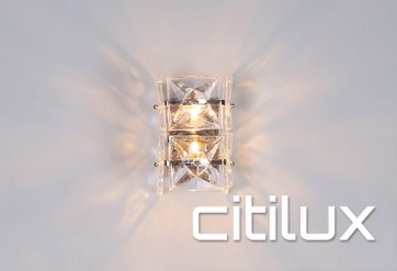 Niko 2 Light Wall Light Chrome Citilux