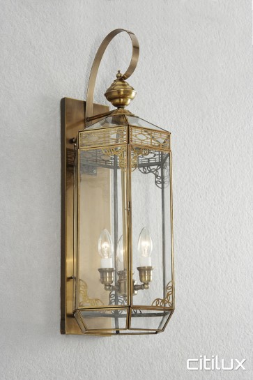 North Strathfield Traditional Outdoor Brass Wall Light Elegant Range Citilux