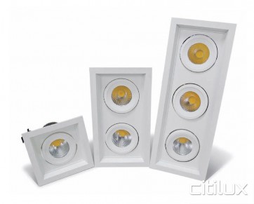 Tectron 20W LED Downlights Square Frame Single